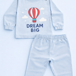 Dream Big Sky Blue Kids Nightwear Set