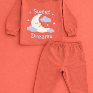 Sweet Dreams Peach Kids Nightwear Set